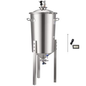 Pressure Fermenter 15 PSI, 8 Gal/30L All-in-One Stainless Steel Conical Secondary Fermentation Bucket, for Wine, Beer Brewing Equipment