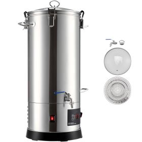 Beer Brewing Equipment, 8 Gal/30L 304 Stainless Steel Home Beer Brewer,1500W All-in-One Home Brewing Kit with Tall strainer