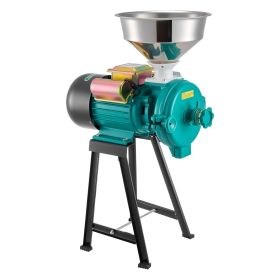 Electric Grain Mill Grinder, 110 lbs/H Commercial Spice Grinders, 1500W Cast Iron Pulverizer Powder Machine with Non-Slip Rubber Feet, for Dry Gr