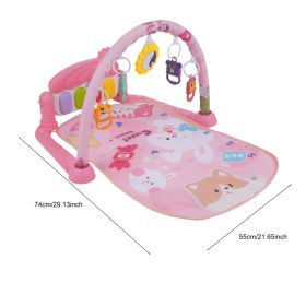 Baby Piano Play Mat, Kick And Play Musical Activity Gym, Baby Crawling Mat, Tummy Time Mat For 0-12 Months Infants, 4 Colorful Hanging Toys And S (Option: Default)
